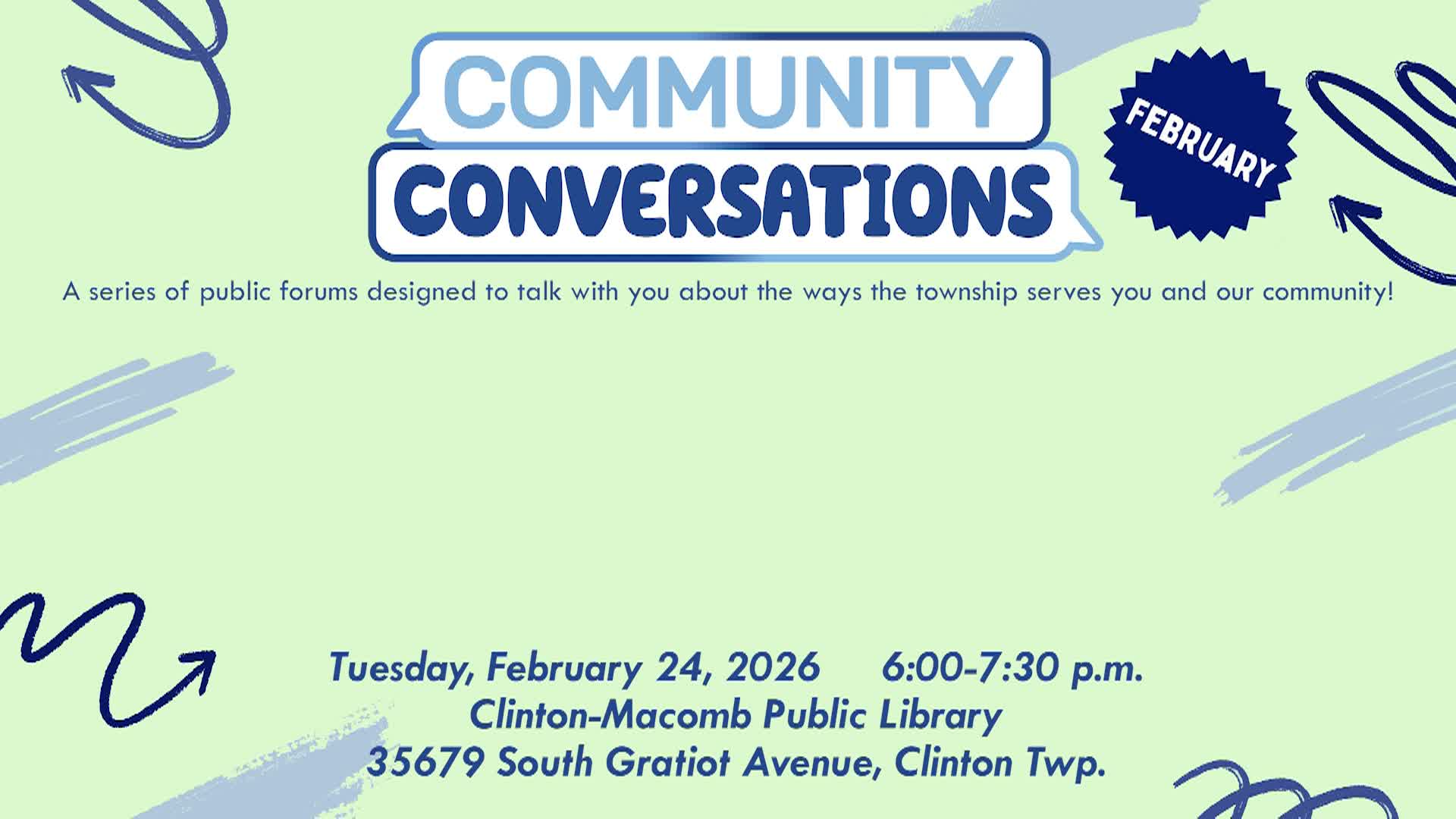 PSA: Community Conversations February 2026